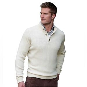 Banana Republic Cream Button-Up Sweater